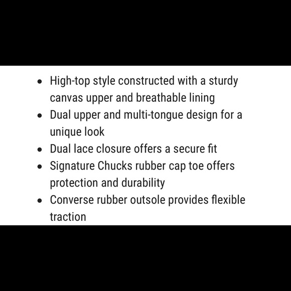 Unisex Converse All star sneakers Double Upper - Picture 7 of 8